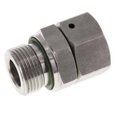 18L & G3/4'' RVS Rechte Draaidoorvoer Buitendraad 315bar FKM O-ring en Afdichtconus Verstelbaar ISO 8434-1