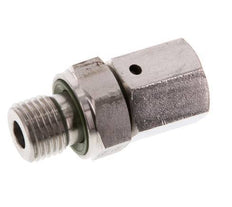 6S & G1/4'' RVS Rechte Draaidoorvoer Buitendraad 630bar FKM O-ring en Afdichtconus Verstelbaar ISO 8434-1