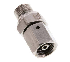 6S & G1/4'' RVS Rechte Draaidoorvoer Buitendraad 630bar FKM O-ring en Afdichtconus Verstelbaar ISO 8434-1