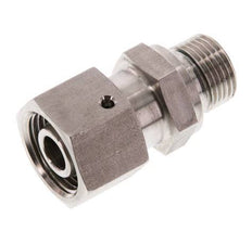 12S & G3/8'' Stainless Steel Straight Swivel with Male Threads 630 bar FKM O-ring Sealing Cone Adjustable ISO 8434-1