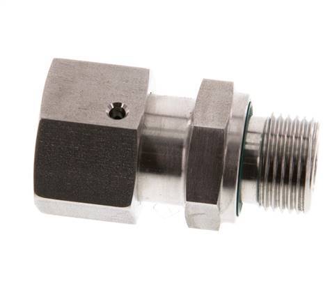 12S & G3/8'' Stainless Steel Straight Swivel with Male Threads 630 bar FKM O-ring Sealing Cone Adjustable ISO 8434-1