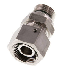 20S & G3/4'' RVS Rechte Draaidoorvoer Buitendraad 400bar FKM O-ring en Afdichtconus Verstelbaar ISO 8434-1