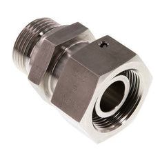 25S & G1'' RVS Rechte Draaidoorvoer Buitendraad 400bar FKM O-ring en Afdichtconus Verstelbaar ISO 8434-1