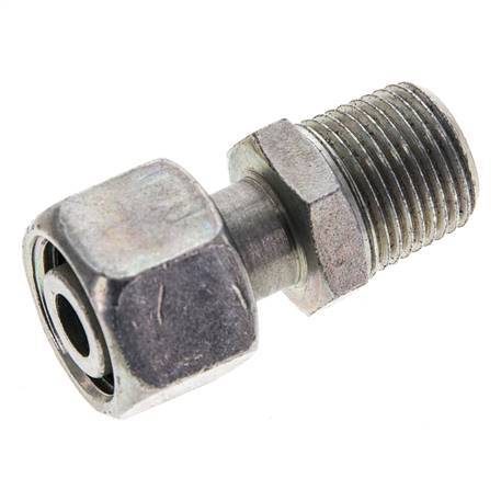 12L & 3/8'' NPT Verzinkt Stalen Rechte Draaidoorvoer Buitendraad 315bar Verstelbaar ISO 8434-1
