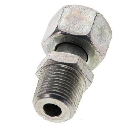 12L & 3/8'' NPT Verzinkt Stalen Rechte Draaidoorvoer Buitendraad 315bar Verstelbaar ISO 8434-1