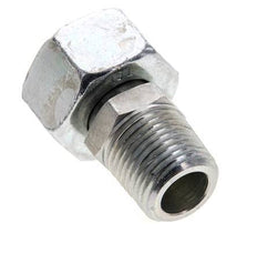 18L & 1/2'' NPT Zink plated Steel Straight Swivel with Male Threads 315 bar Adjustable ISO 8434-1
