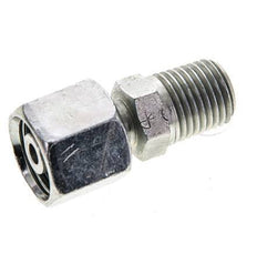 8S & 1/4'' NPT Zink plated Steel Straight Swivel with Male Threads 630 bar Adjustable ISO 8434-1