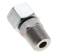 14S & 1/2'' NPT Verzinkt Stalen Rechte Draaidoorvoer Buitendraad 630bar Verstelbaar ISO 8434-1