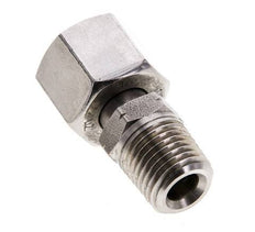 10L & 1/4'' NPT RVS Rechte Draaidoorvoer Buitendraad 315bar Verstelbaar ISO 8434-1