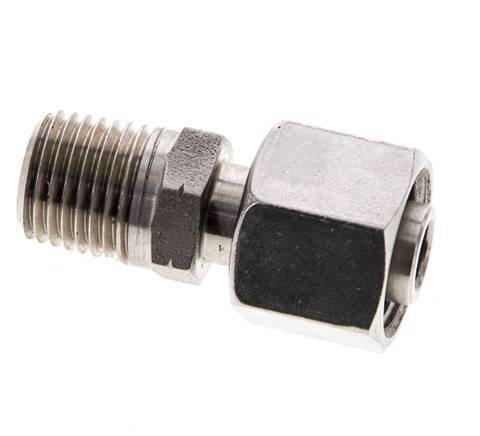 10L & 1/4'' NPT RVS Rechte Draaidoorvoer Buitendraad 315bar Verstelbaar ISO 8434-1