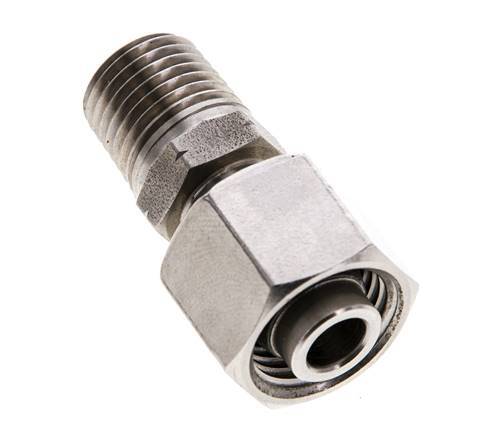 10L & 1/4'' NPT RVS Rechte Draaidoorvoer Buitendraad 315bar Verstelbaar ISO 8434-1