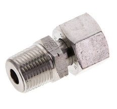 12L & 3/8'' NPT RVS Rechte Draaidoorvoer Buitendraad 315bar Verstelbaar ISO 8434-1