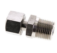 12L & 1/2'' NPT RVS Rechte Draaidoorvoer Buitendraad 315bar Verstelbaar ISO 8434-1