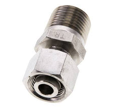 12L & 1/2'' NPT RVS Rechte Draaidoorvoer Buitendraad 315bar Verstelbaar ISO 8434-1