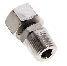 15L & 1/2'' NPT RVS Rechte Draaidoorvoer Buitendraad 315bar Verstelbaar ISO 8434-1