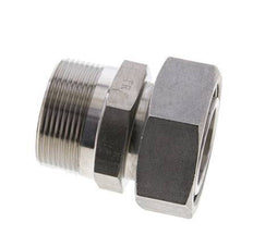 42L & 1-1/2'' NPT Stainless Steel Straight Swivel with Male Threads 160 bar Adjustable ISO 8434-1