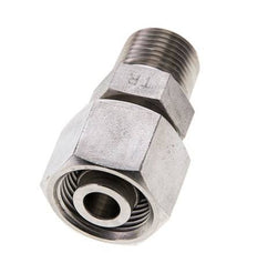 12S & 3/8'' NPT RVS Rechte Draaidoorvoer Buitendraad 630bar Verstelbaar ISO 8434-1