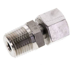 12S & 1/2'' NPT RVS Rechte Draaidoorvoer Buitendraad 630bar Verstelbaar ISO 8434-1