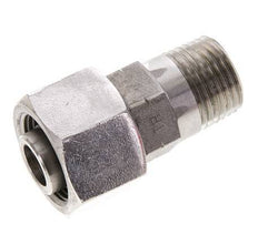 16S & 1/2'' NPT RVS Rechte Draaidoorvoer Buitendraad 400bar Verstelbaar ISO 8434-1