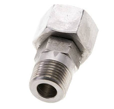 16S & 1/2'' NPT RVS Rechte Draaidoorvoer Buitendraad 400bar Verstelbaar ISO 8434-1