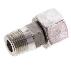 16S & 1/2'' NPT RVS Rechte Draaidoorvoer Buitendraad 400bar Verstelbaar ISO 8434-1