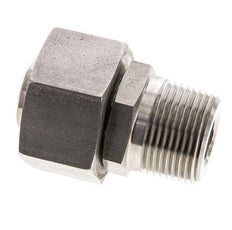 25S & 1'' NPT RVS Rechte Draaidoorvoer Buitendraad 400bar Verstelbaar ISO 8434-1