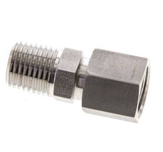 8L & 1/4'' NPT Stainless Steel Straight Swivel with Male Threads 315 bar FKM O-ring Sealing Cone Adjustable ISO 8434-1
