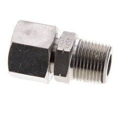 12L & 3/8'' NPT Stainless Steel Straight Swivel with Male Threads 315 bar FKM O-ring Sealing Cone Adjustable ISO 8434-1