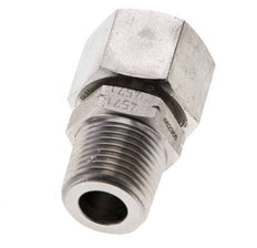 12L & 3/8'' NPT RVS Rechte Draaidoorvoer Buitendraad 315bar FKM O-ring en Afdichtconus Verstelbaar ISO 8434-1