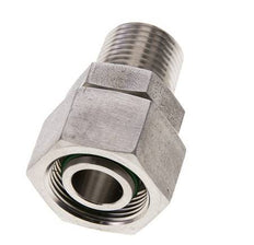 18L & 1/2'' NPT RVS Rechte Draaidoorvoer Buitendraad 315bar FKM O-ring en Afdichtconus Verstelbaar ISO 8434-1