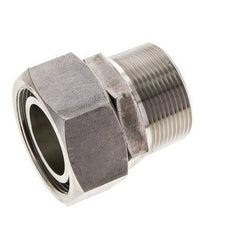 42L & 1-1/2'' NPT Stainless Steel Straight Swivel with Male Threads 160 bar FKM O-ring Sealing Cone Adjustable ISO 8434-1
