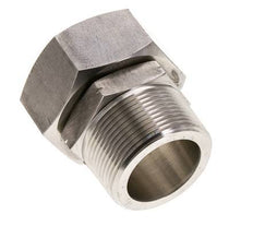 42L & 1-1/2'' NPT RVS Rechte Draaidoorvoer Buitendraad 160bar FKM O-ring en Afdichtconus Verstelbaar ISO 8434-1