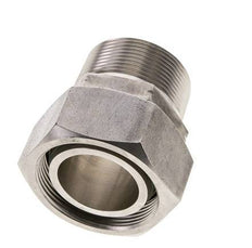 42L & 1-1/2'' NPT RVS Rechte Draaidoorvoer Buitendraad 160bar FKM O-ring en Afdichtconus Verstelbaar ISO 8434-1