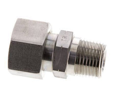 16S & 1/2'' NPT Stainless Steel Straight Swivel with Male Threads 400 bar FKM O-ring Sealing Cone Adjustable ISO 8434-1
