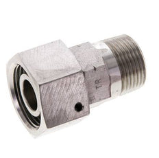 20S & 3/4'' NPT RVS Rechte Draaidoorvoer Buitendraad 400bar FKM O-ring en Afdichtconus Verstelbaar ISO 8434-1