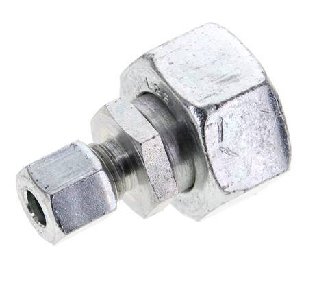 8L & 22L Zink plated Steel Straight Cutting Fitting with Swivel 160 bar ISO 8434-1