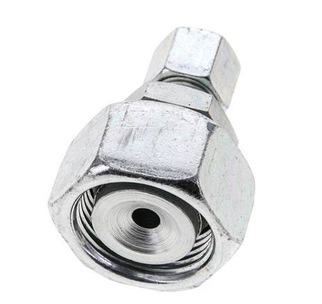 8L & 22L Zink plated Steel Straight Cutting Fitting with Swivel 160 bar ISO 8434-1