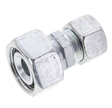 15L & 22L Zink plated Steel Straight Cutting Fitting with Swivel 160 bar ISO 8434-1