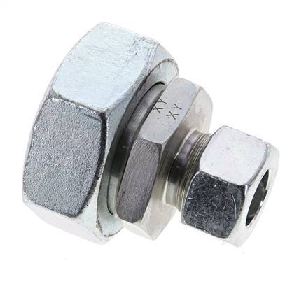 18L & 42L Zink plated Steel Straight Cutting Fitting with Swivel 160 bar ISO 8434-1