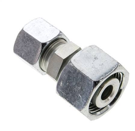 14S & 20S Zink plated Steel Straight Cutting Fitting with Swivel 400 bar ISO 8434-1