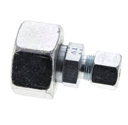 10S & 25S Zink plated Steel Straight Cutting Fitting with Swivel 400 bar ISO 8434-1