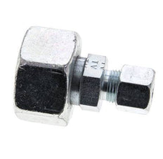 10S & 25S Zink plated Steel Straight Cutting Fitting with Swivel 400 bar ISO 8434-1