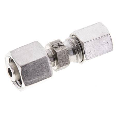 6L & 8L Stainless Steel Straight Cutting Fitting with Swivel 315 bar ISO 8434-1