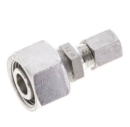 6L & 15L Stainless Steel Straight Cutting Fitting with Swivel 315 bar ISO 8434-1
