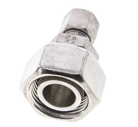 8L & 22L Stainless Steel Straight Cutting Fitting with Swivel 160 bar ISO 8434-1