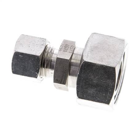 12L & 22L Stainless Steel Straight Cutting Fitting with Swivel 160 bar ISO 8434-1