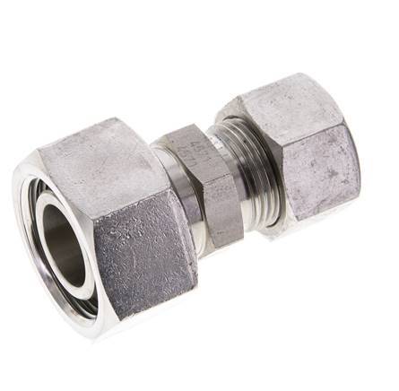 15L & 22L Stainless Steel Straight Cutting Fitting with Swivel 160 bar ISO 8434-1