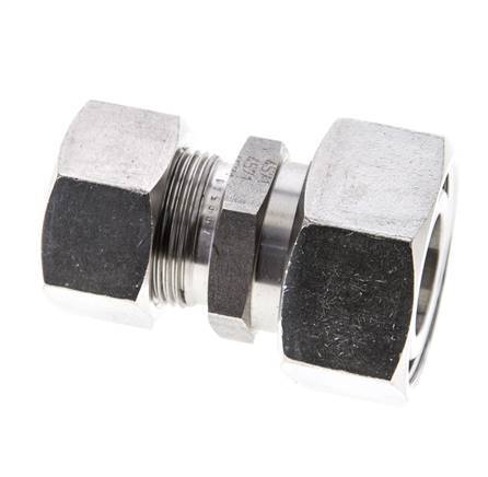 18L & 28L Stainless Steel Straight Cutting Fitting with Swivel 160 bar ISO 8434-1