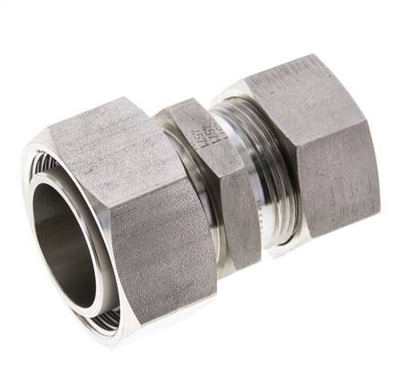 28L & 35L Stainless Steel Straight Cutting Fitting with Swivel 160 bar ISO 8434-1
