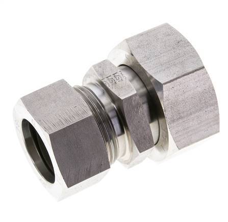 28L & 35L Stainless Steel Straight Cutting Fitting with Swivel 160 bar ISO 8434-1